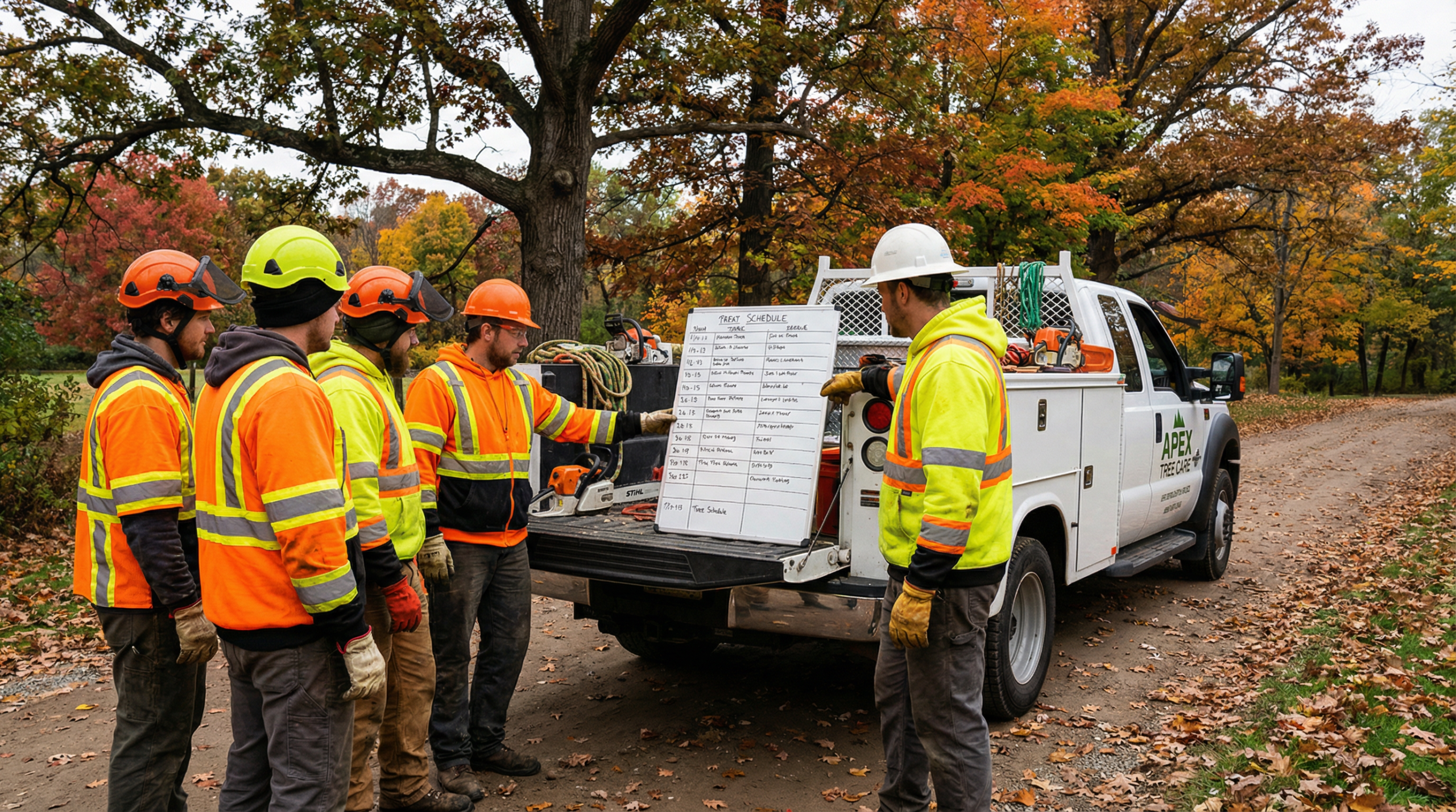 Seasonal Crew Scheduling for Tree Service Companies